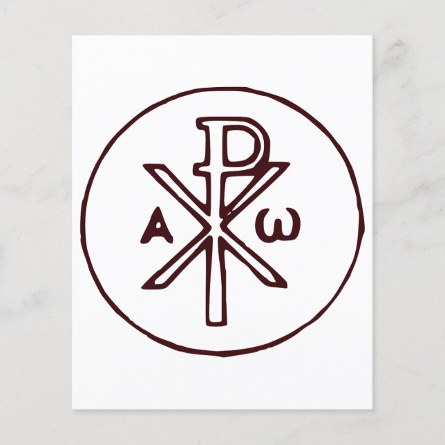 Das Chi-Rho-Christogramm-Symbol (Vorderseite)