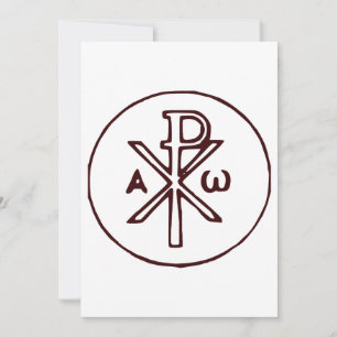 Das Chi-Rho-Christogramm-Symbol Einladung