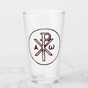 Das Chi-Rho-Christogramm-Symbol Glas