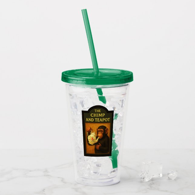 Das Chimp and Teapot Acryltrinkbecher (Vorderseite Ice)
