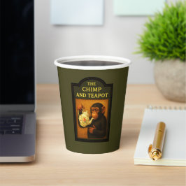 Das Chimp and Teapot Pappbecher