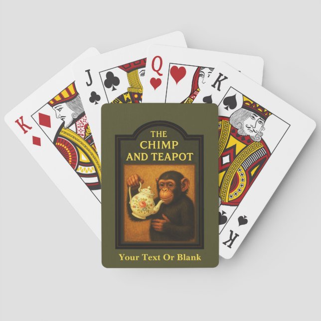Das Chimp and Teapot Spielkarten (Rückseite)