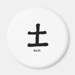 Das chinesische Schriftzeichen für die Element Magnet