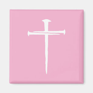 Das Christliche Weiße Kreuz der drei Nägel Magnet