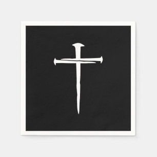 Das Christliche Weiße Kreuz der drei Nägel Serviette
