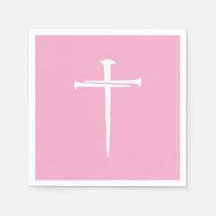 Das Christliche Weiße Kreuz der drei Nägel Serviette