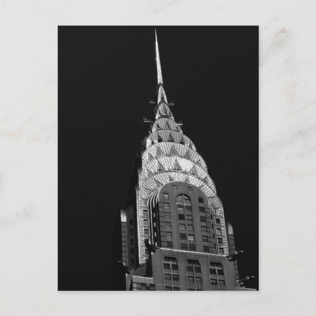 Das Chrysler-Gebäude - New York City Postkarte (Vorderseite)