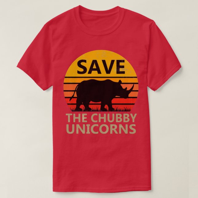 Das Chubby Unicorn Essential gerettet T-Shirt (Design vorne)