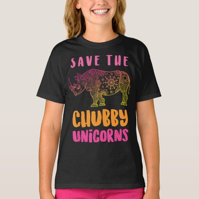 Das Chubby Unicorns Lover-Geschenk gerettet | Perf T-Shirt (Vorderseite)