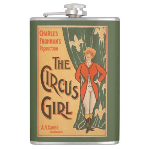 Das Circus Girl Theaterplakat #1 Flachmann