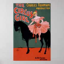 Das Circus Girl Vintage Poster