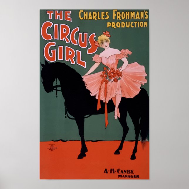 Das Circus Girl Vintage Poster (Vorne)