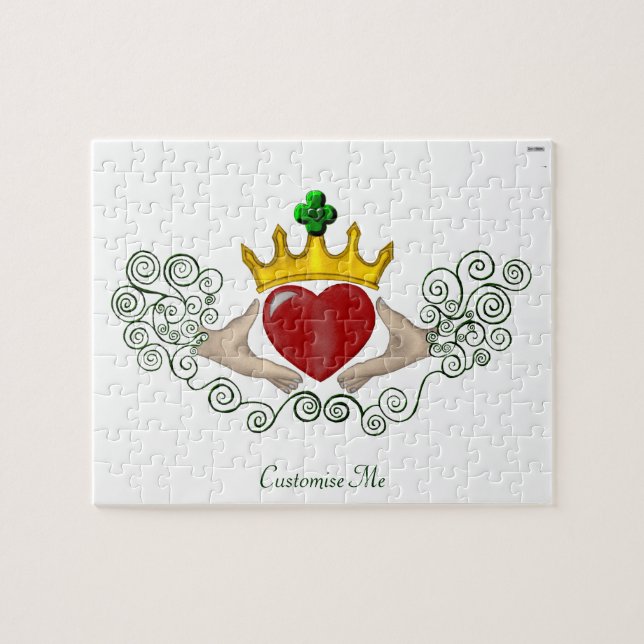 Das Claddagh (Vollfarbe) (Horizontal)