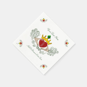 Das Claddagh (Vollfarbe) Serviette