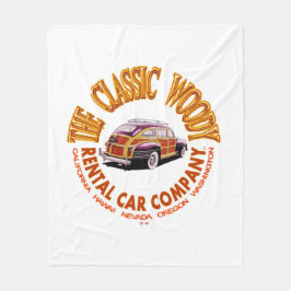 Das Classic Woody Mietwagen Co-Logo Ver 3.0 Fleecedecke
