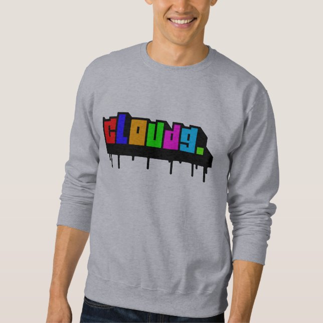 Das Cloud9 8Bit der Männer Strickjacke Sweatshirt (Vorderseite)