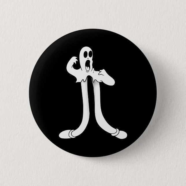Das Clown Ghost Splits Blackwork Button (Vorderseite)