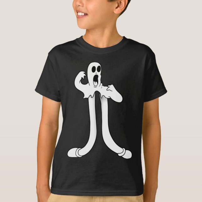 Das Clown Ghost Splits Blackwork T-Shirt (Vorderseite)