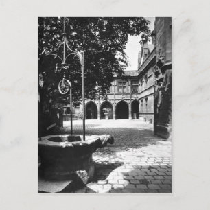 Das Cluny Hotel wurde vom Hof aus gesehen, Paris Postkarte