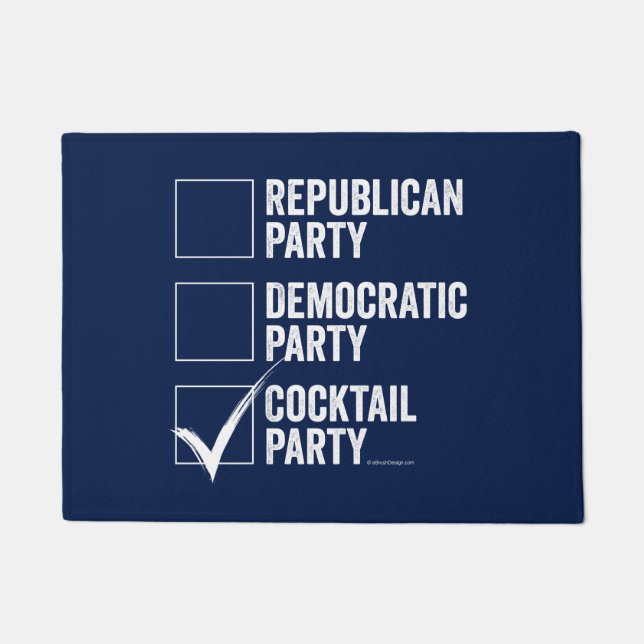 Das Cocktail-Party Fußmatte (Vorderseite)