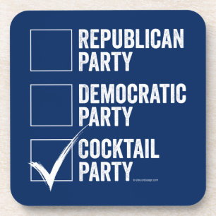 Das Cocktail-Party Getränkeuntersetzer