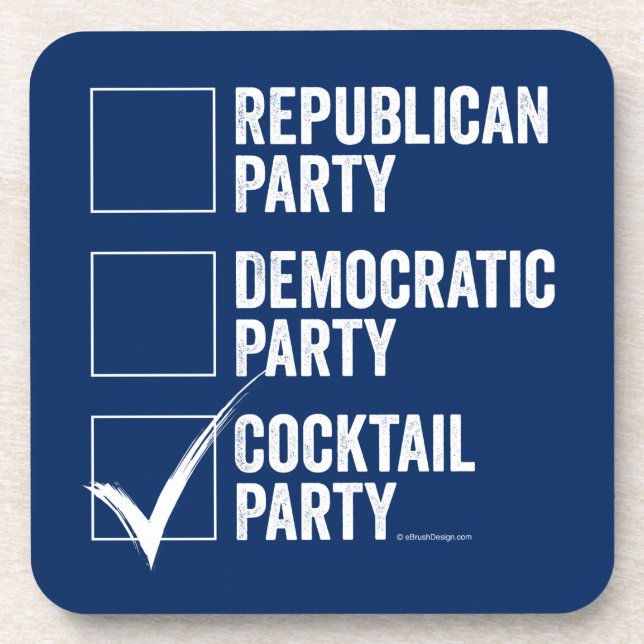 Das Cocktail-Party Getränkeuntersetzer (Vorderseite)