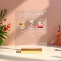 Das Cocktailmenü der Unterschrift "Uurs & Hure Wat