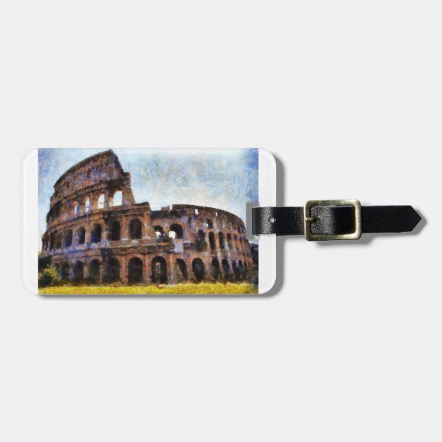 Das Colosseum, Rom, Italien Gepäckanhänger (Vorderseite horizontal)