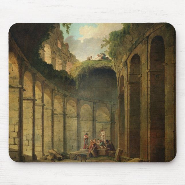 Das Colosseum, Rom (Öl auf Leinwand) Mousepad (Vorne)