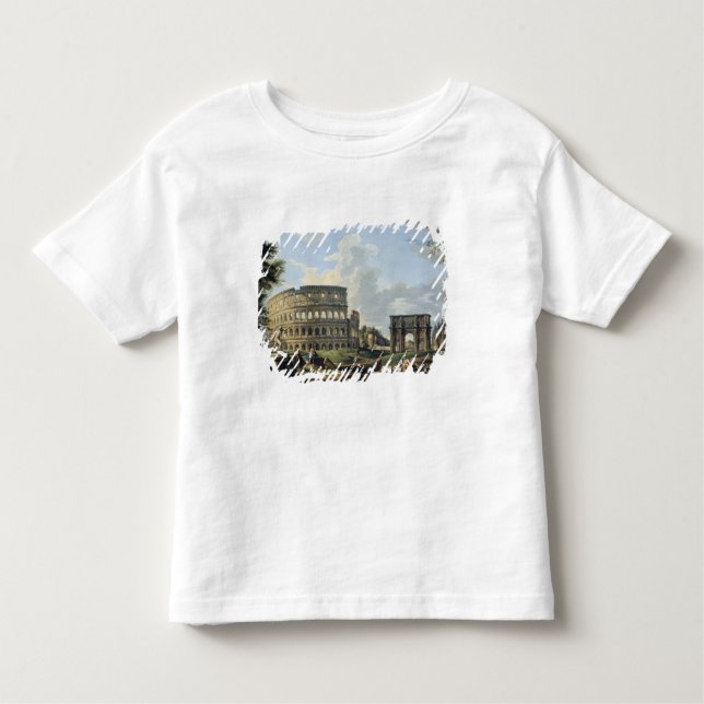 Das Colosseum und der Bogen von Constantine Kleinkind T-shirt (Vorderseite)