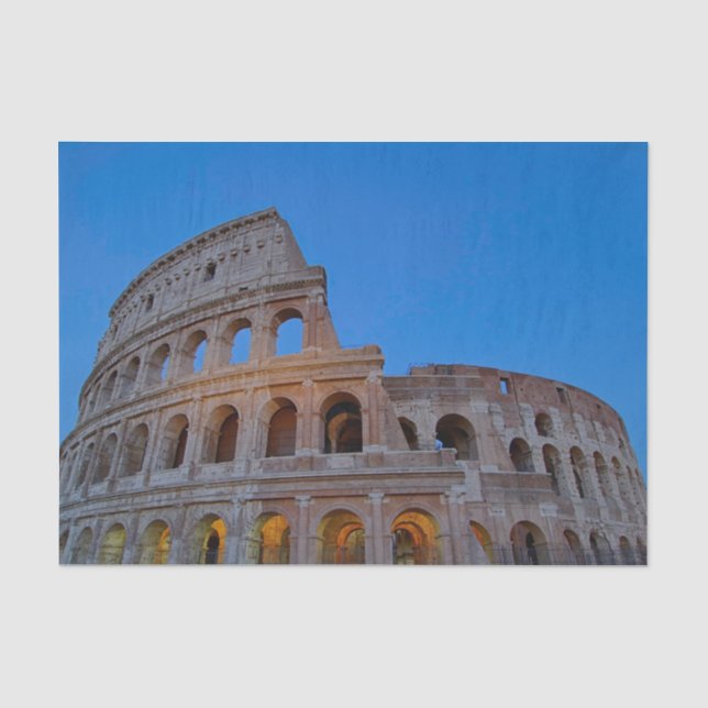 Das Colosseum, ursprünglich das Flavian Seidenpapier (Vorderseite)