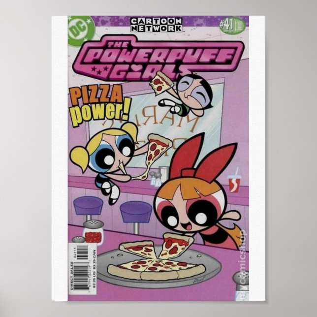 Das Comic-Poster des Power-Puff-Girls Poster (Vorne)