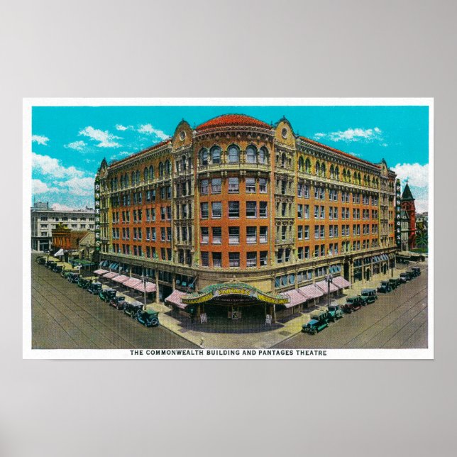 Das Commonwealth Gebäude and Pantages Theater Poster (Vorne)