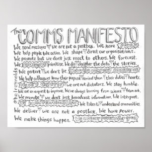 Das Comms Manifest Poster