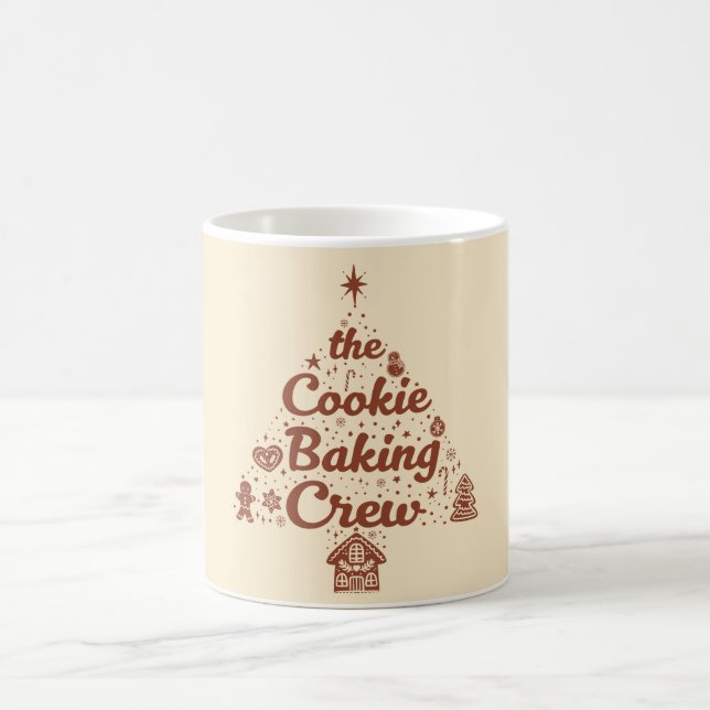 Das Cookie-Back-Crew-Weihnachtsbaum-Design Kaffeetasse (Mittel)