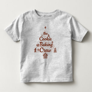 Das Cookie-Back-Crew-Weihnachtsbaum-Design Kleinkind T-shirt