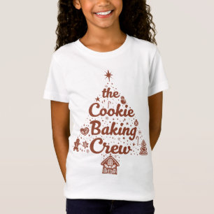 Das Cookie-Back-Crew-Weihnachtsbaum-Design T-Shirt
