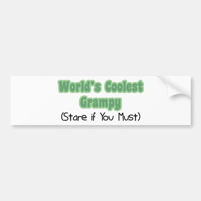 Das coolste Grampy der Welt Autoaufkleber (Vorne)