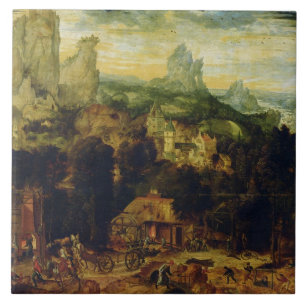 Das Coppermine (Öl auf Platte) Fliese