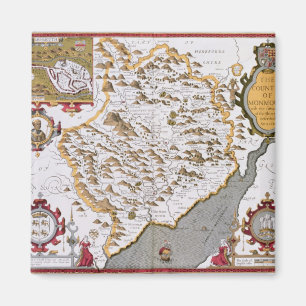 Das Countye von Monmouth, graviert durch Jodocus Magnet