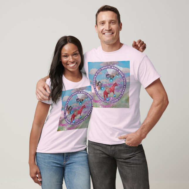 das Cover meines Kinderbuchs "Fliegenstiefel" T-Shirt (Unisex)
