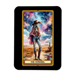 Das Cowgirl Tarot Card Magnet