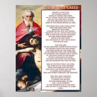 Das Credo von Nicene Poster