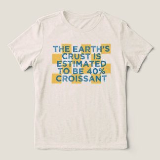 Das Croissant der Erde Tri-Blend Shirt