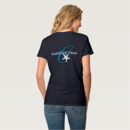 Das CT-Logo auf der Rückseite des V-Necks T-Shirt