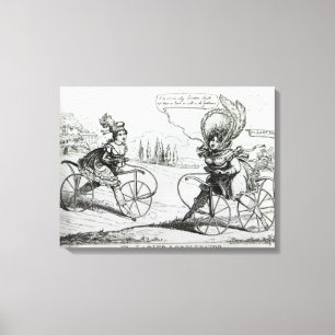Das Damen-Gaspedal, 1819 Leinwanddruck