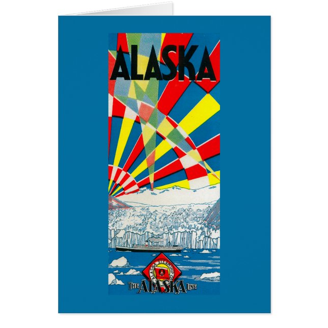 Das Dampfschiff-Poster der Alaska-Linie (Vorne)
