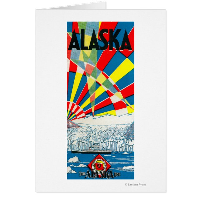 Das Dampfschiff-Poster der Alaska-Linie (Vorne)