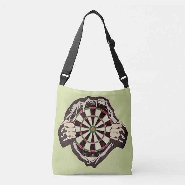 Das Dartboard auf der Brust! Tischset! Tragetaschen Mit Langen Trägern (Vorderseite)