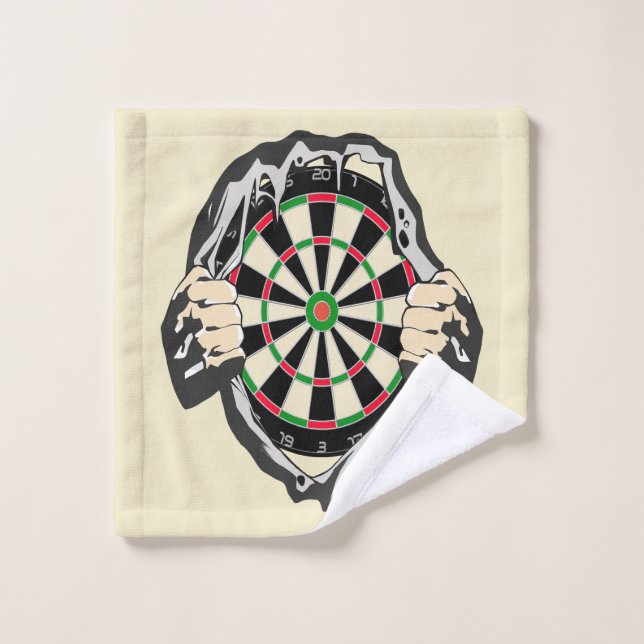 Das Dartboard auf Ihrer Brust! Waschlappen (Waschlappen)
